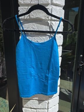 Cache Vibrant Blue Spaghetti-Strap Camisole